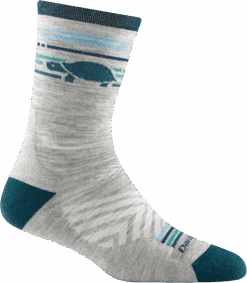 Darn Tough Women's Pacer Micro Crew Ultra-Light Cushion Running Sock - Gray (1050-GRAY)