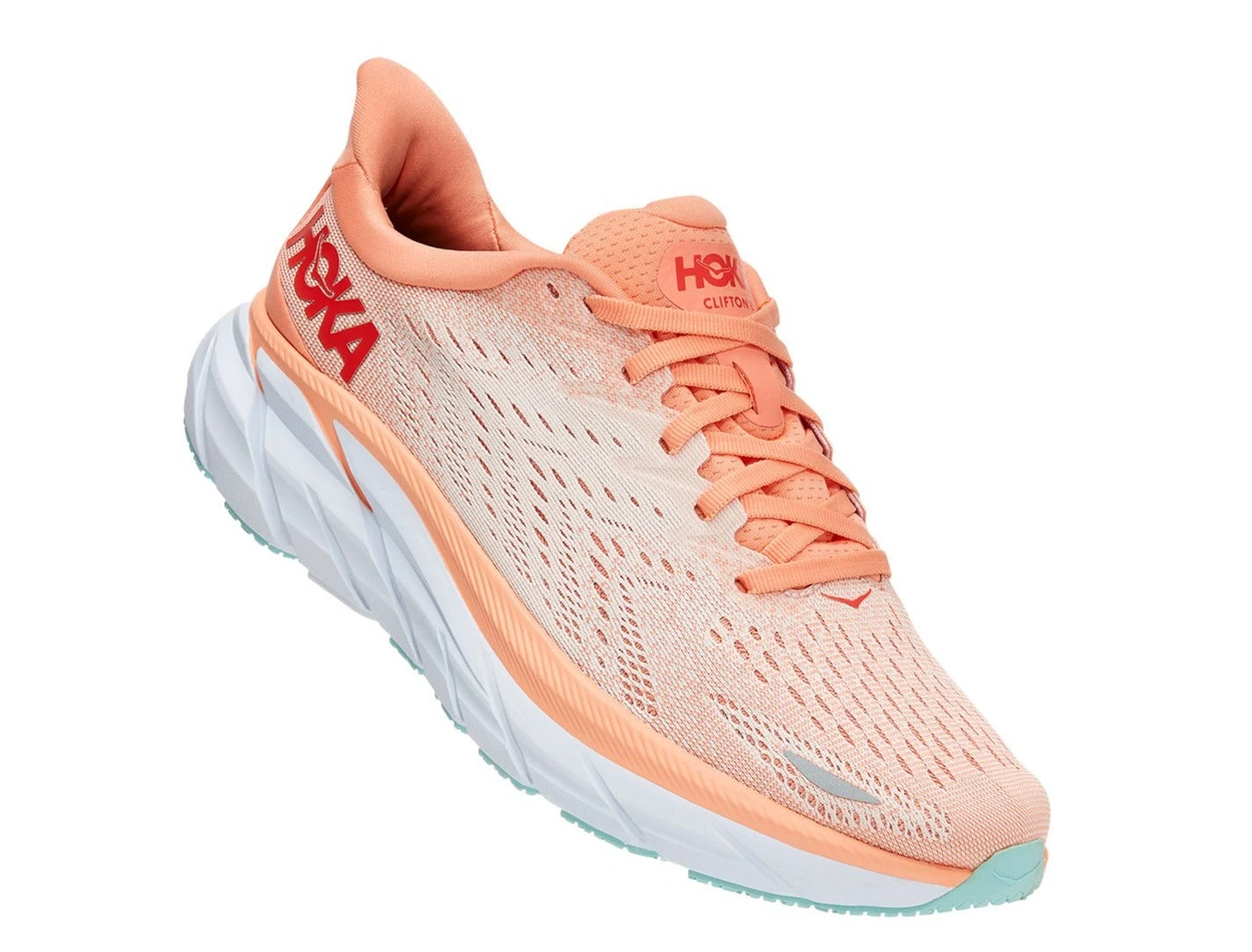 HOKA Women's Clifton 8 - Cantaloupe/Silver Peony (1119394-CSPY) - Image 3
