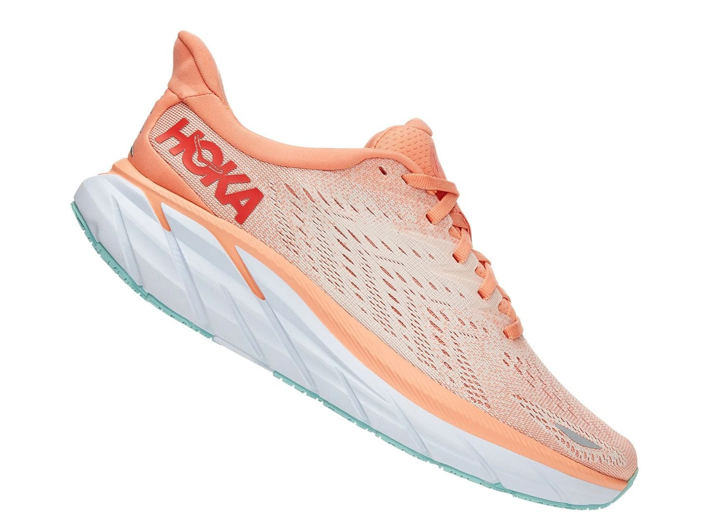 HOKA Women's Clifton 8 - Cantaloupe/Silver Peony (1119394-CSPY) - Image 2