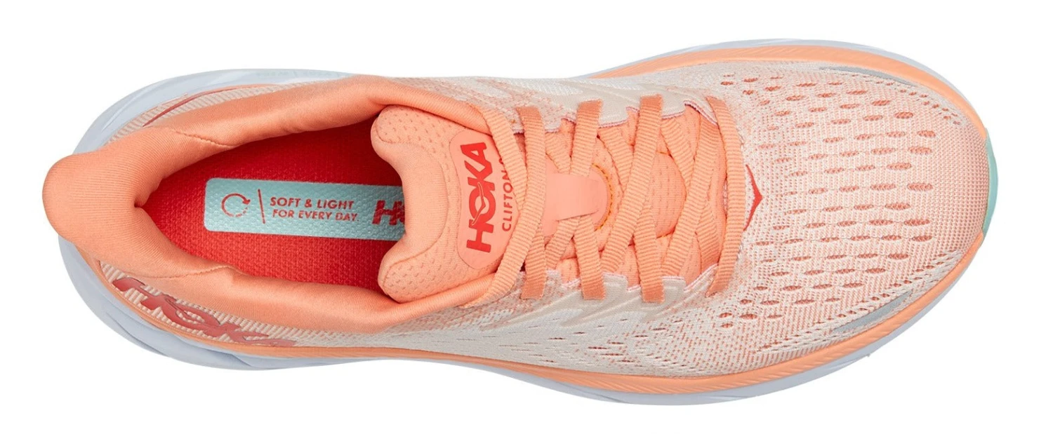 HOKA Women's Clifton 8 - Cantaloupe/Silver Peony (1119394-CSPY) - Image 5