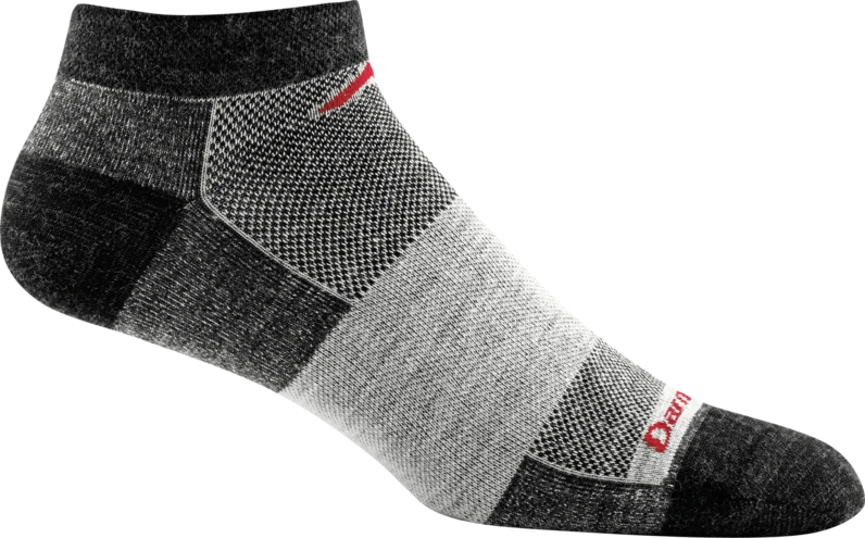 Darn Tough Men's No Show Light Running Socks - Charcoal (1437-Charcoal)