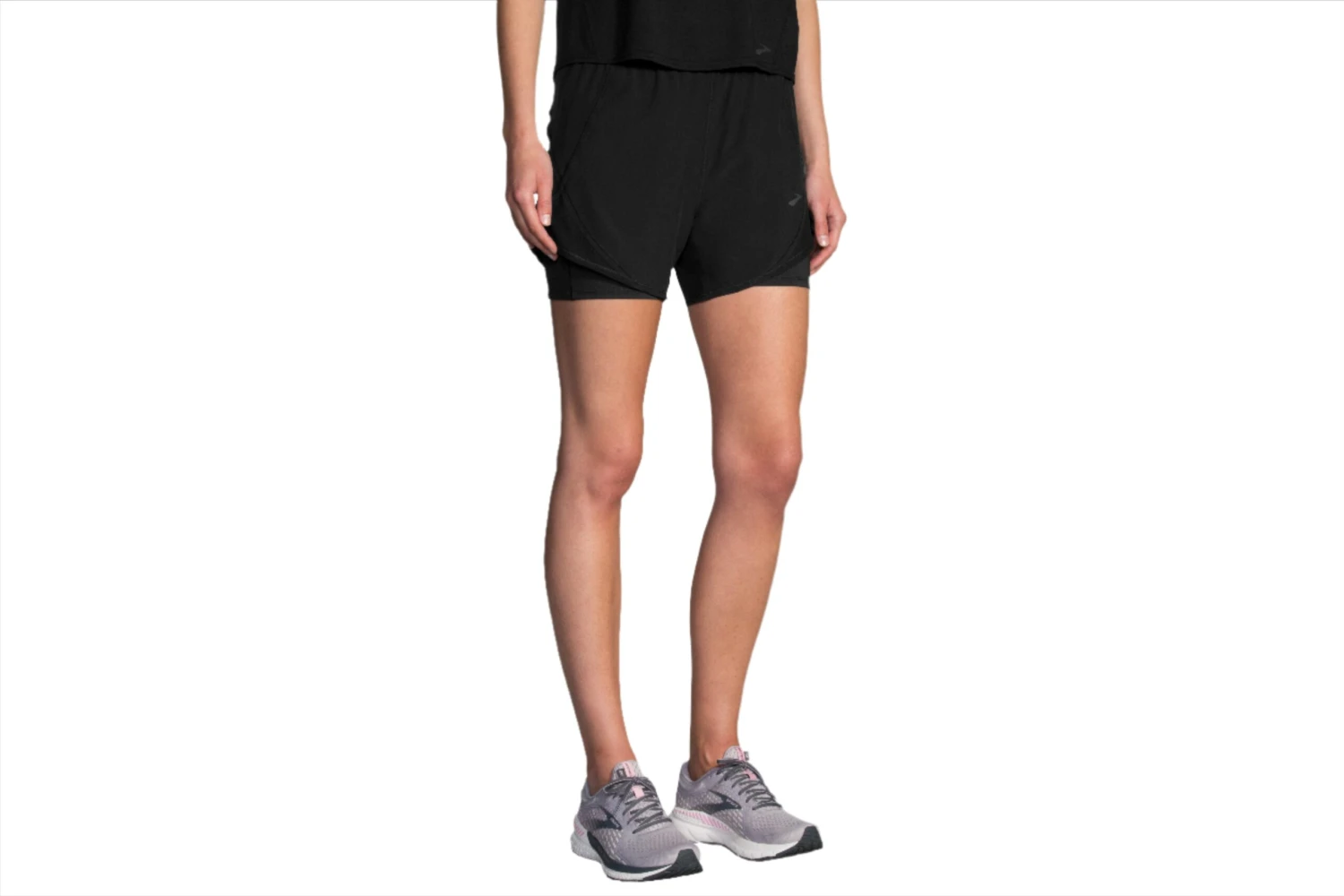 Brooks Women's Chaser 5" 2-IN-1 Short - Black (221464001)