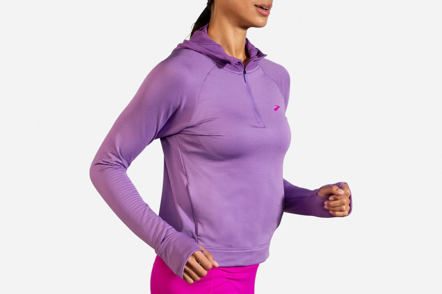 Brooks Women's Notch Thermal Hoodie (221502) - Image 10