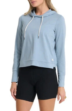 Vuori Women's Halo Essential Hoodie - Cloud Heather (VW226HLI)