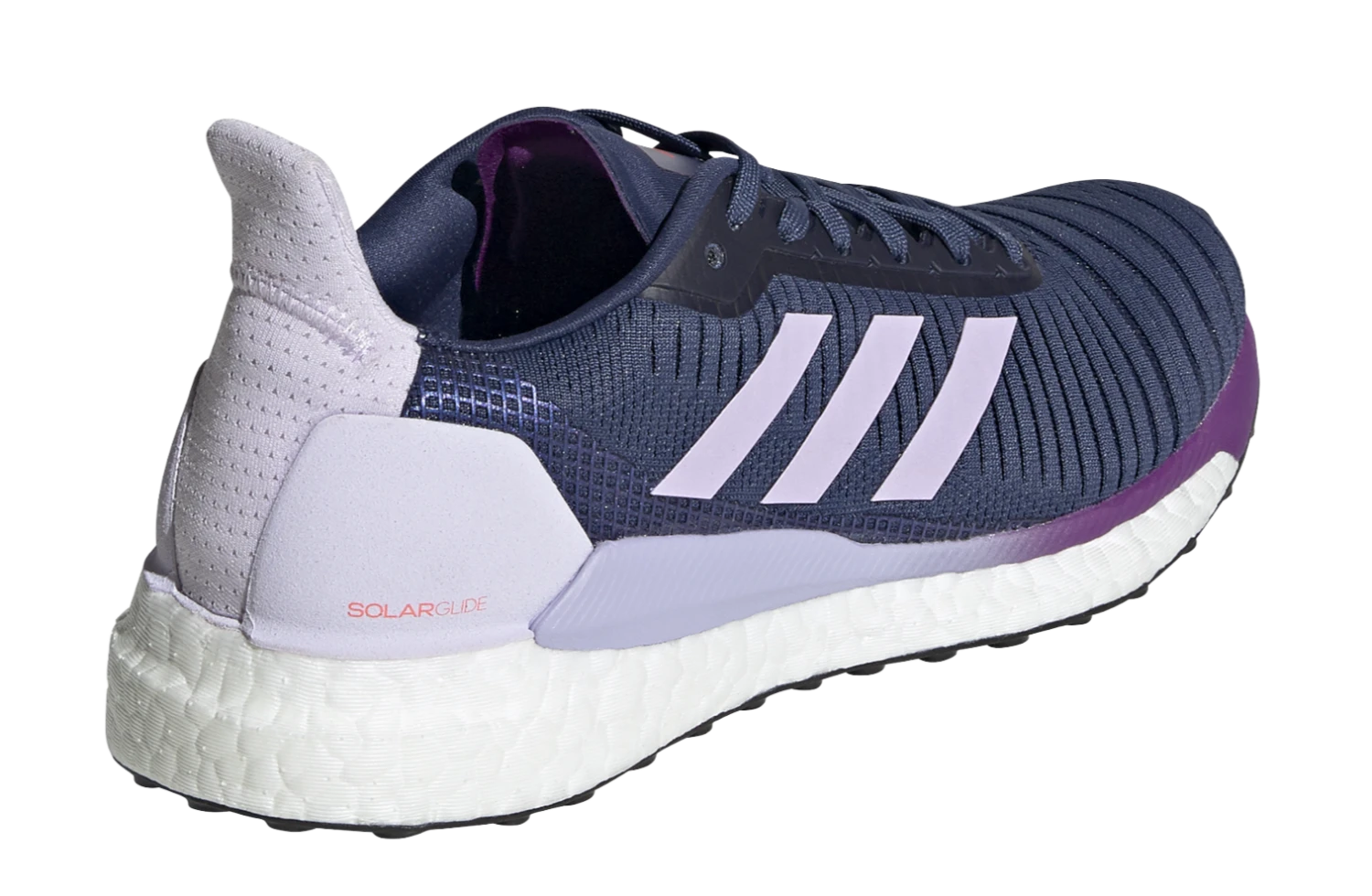 Adidas Women's Solar Glide 19 - Tech Indigo/Cloud White/Purple Tint (EE4333) - Image 3