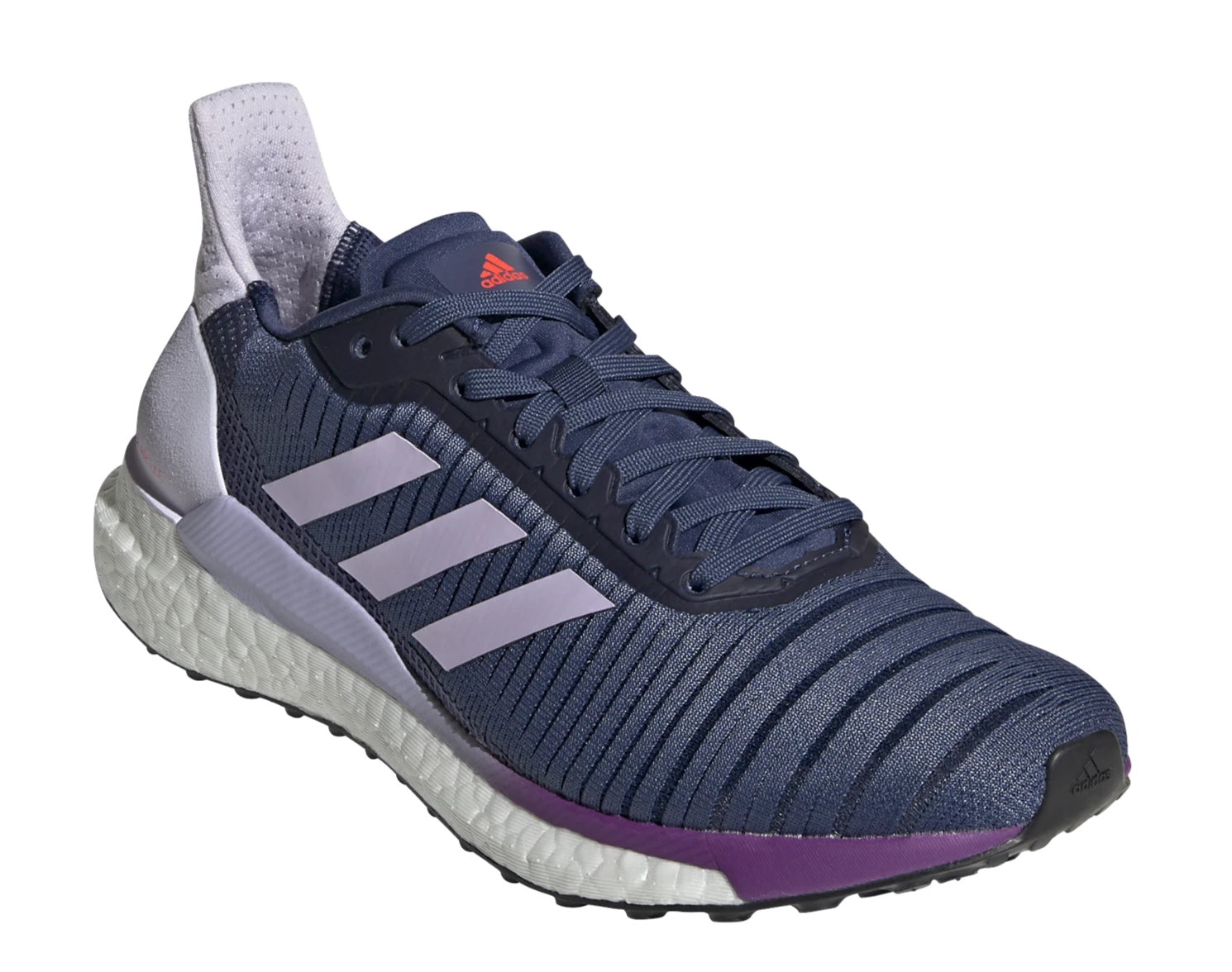 Adidas Women's Solar Glide 19 - Tech Indigo/Cloud White/Purple Tint (EE4333) - Image 2