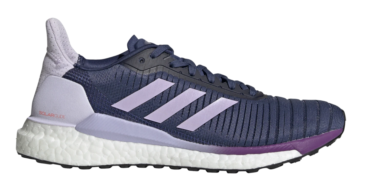 Adidas Women's Solar Glide 19 - Tech Indigo/Cloud White/Purple Tint (EE4333)