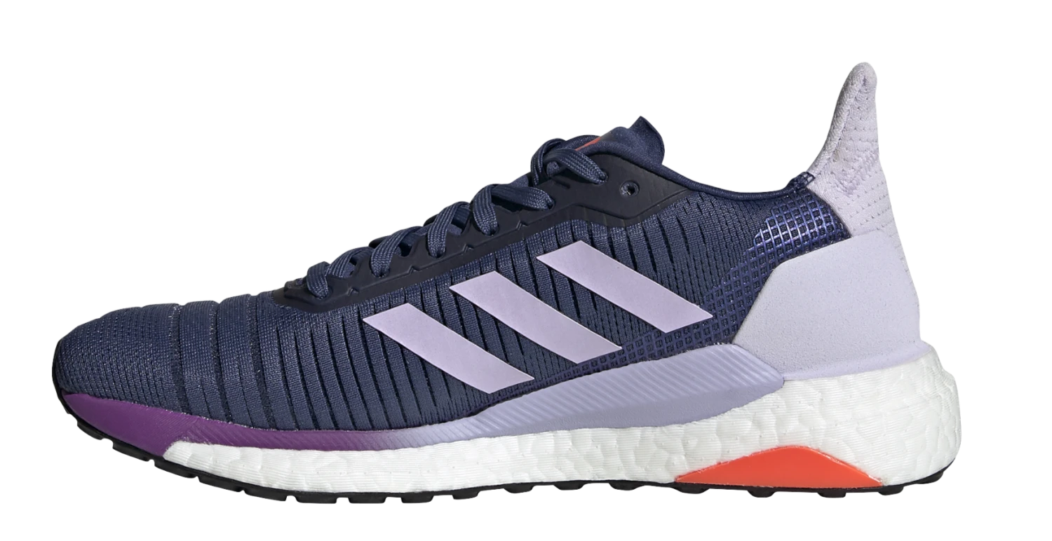 Adidas Women's Solar Glide 19 - Tech Indigo/Cloud White/Purple Tint (EE4333) - Image 4