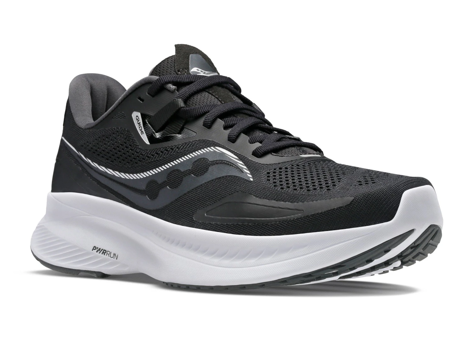 Saucony Women's Guide 15 Wide (D) - Black/White (S10685-05) - Image 2