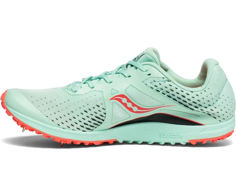 Saucony Women's Kilkenny XC 8 Spike - Mint/ViZi Coral (S19068-1) - Image 3