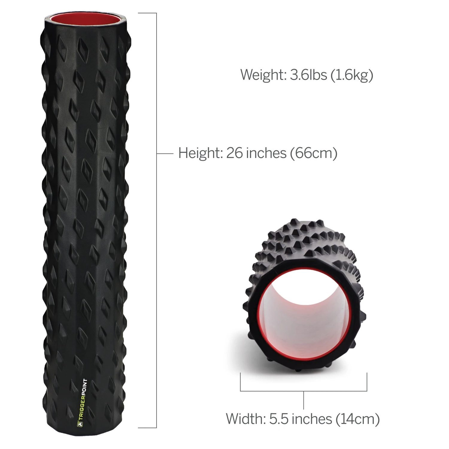 TriggerPoint Carbon 26" Foam Roller - Black (04433) - Image 2
