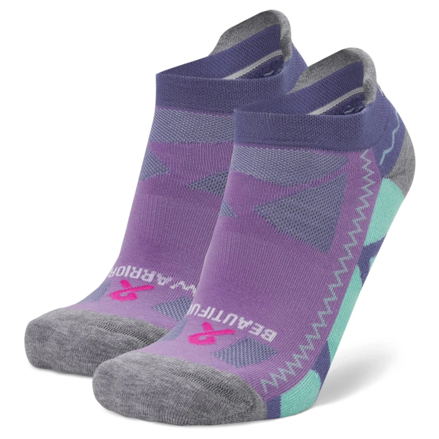 Balega Women's Grit And Grace Beautiful Warrior Running Socks - Violet (7496-6636) - Image 5