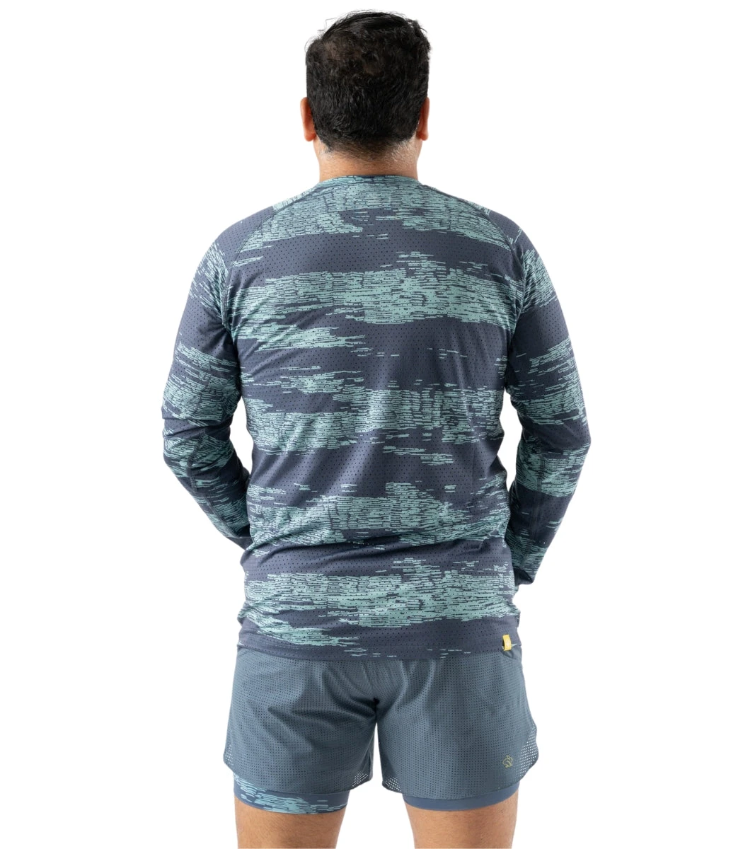 Rabbit Men's EZ Tee Perf LS | Trail - Image 2