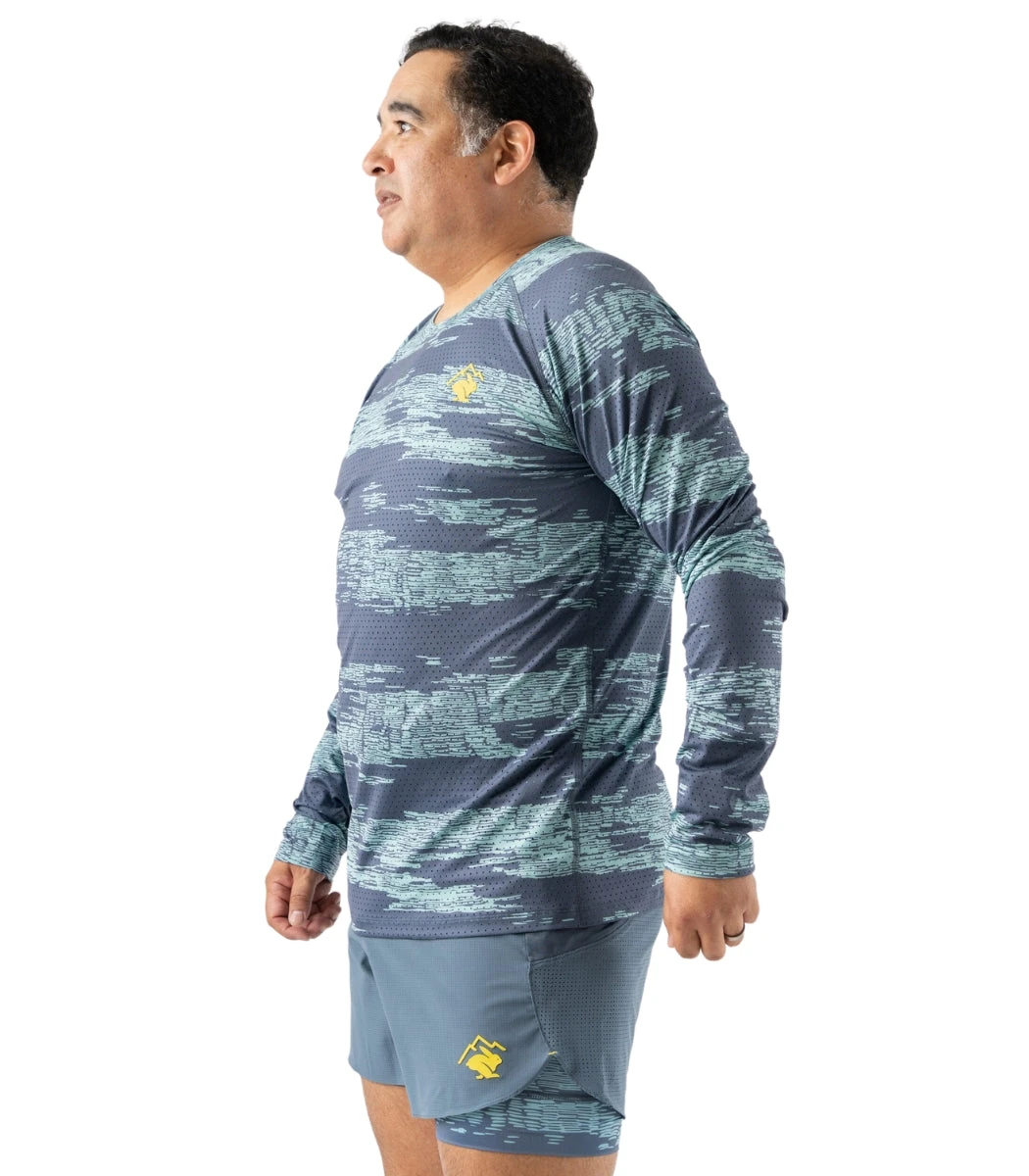 Rabbit Men's EZ Tee Perf LS | Trail - Image 4